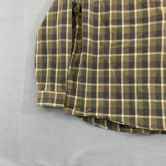 Carhartt Button Shirt Mens XL Plaid Brown Long Sleeve Pocket Cotton - Picture 16 of 16